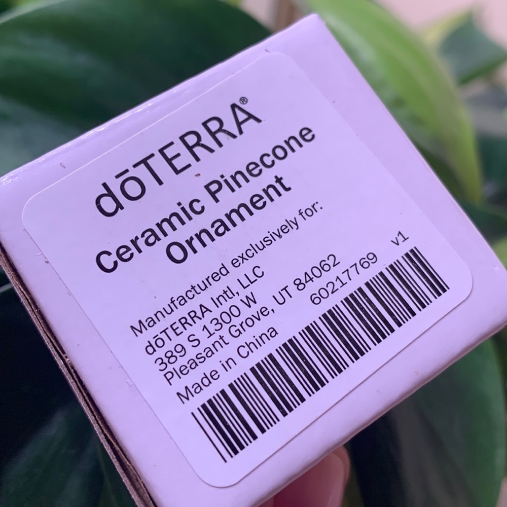 doTERRA Ceramic Pinecone Ornament